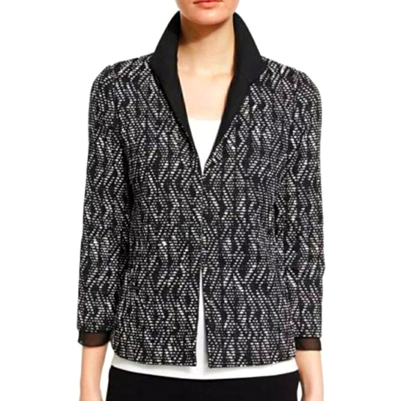 LAFAYETTE 148 New YorkBellene 3/4-Sleeve Woven Jacket, Size 8 - Picture 1 of 16